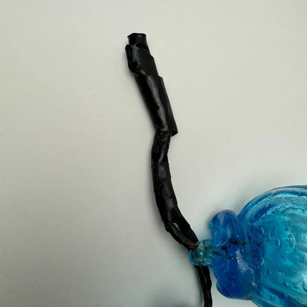 RARE Vintage ART Blue Glass 